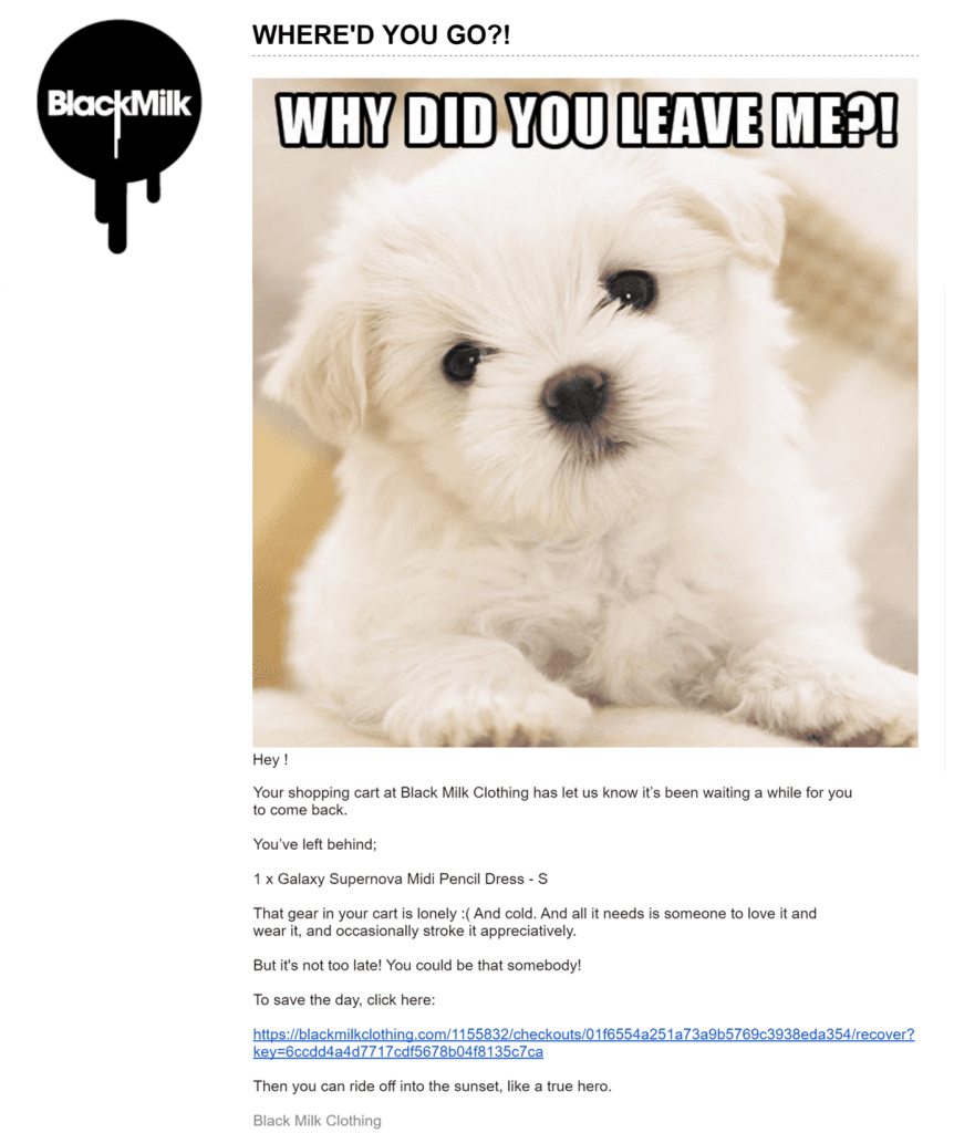 Email con perrito :)